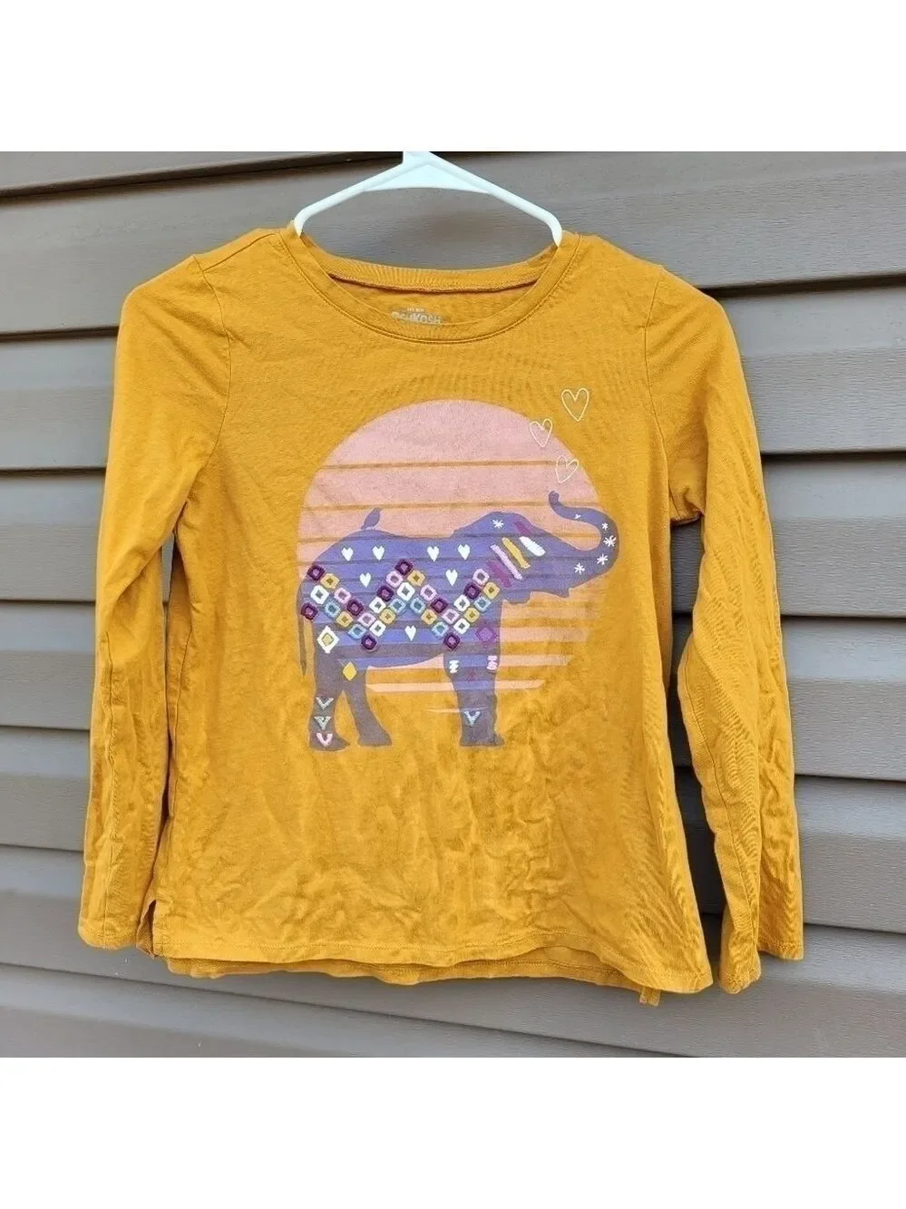 Oshkosh Bigosh Girls Elephant Long Sleeve